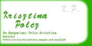 krisztina polcz business card